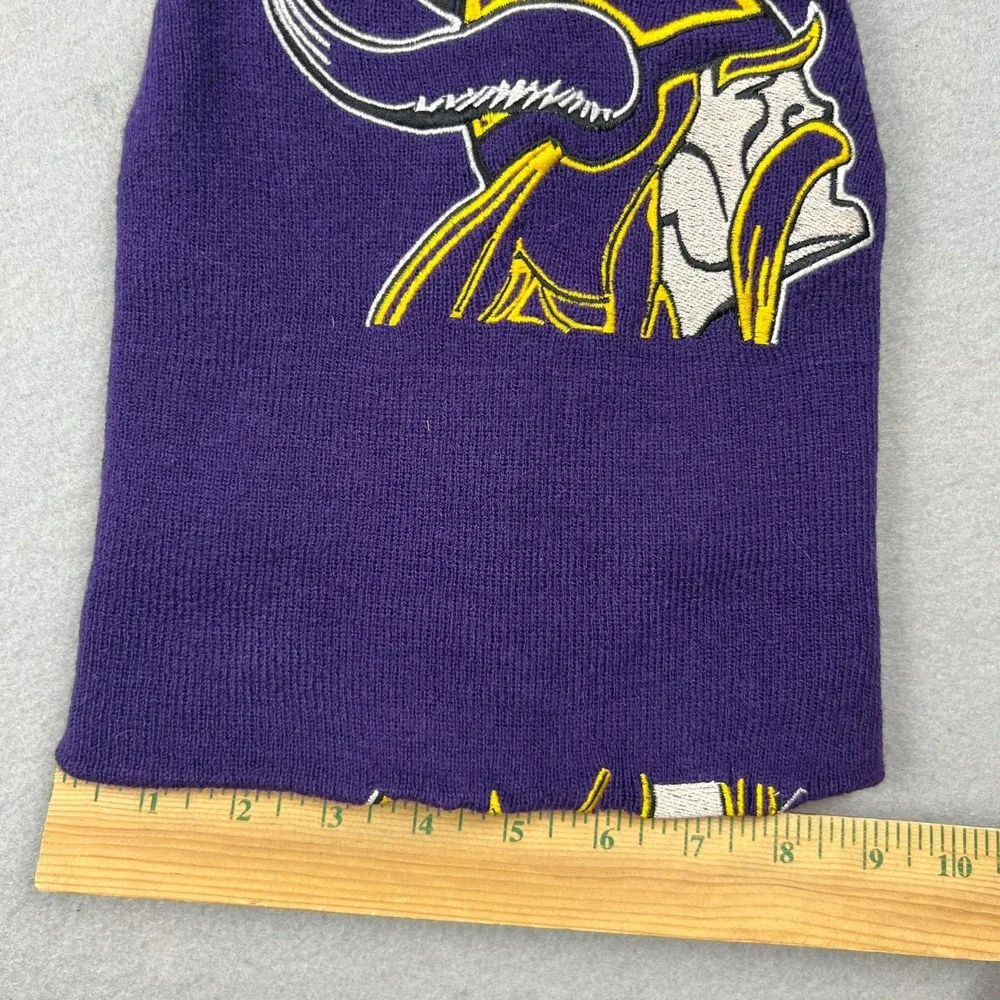 VTG NFL Minnesota Vikings Beanie Mens Embroidered Knit Hat Winter Game Day OSFM